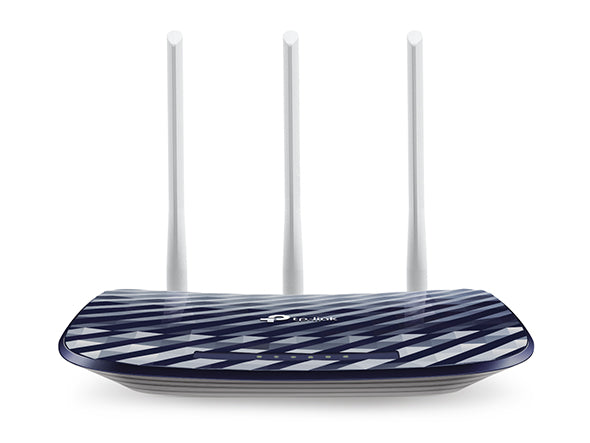 TP-LINK - AC Dual Band Wireless Router, 2.4 GHz and 5 GHz Up to 733 Mbps, 3 external omnidirectional antennas, 4 LAN Ports 10/100 Mbps, 1 WAN Port 10/100 Mbps