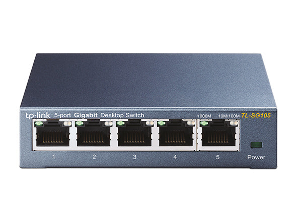 TP-LINK - 5-port 10/100/1000 Mbps Unmanaged Gigabit Switch.
