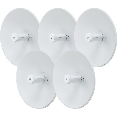 Ubiquiti - PowerBeam AC, 5GHz High Performance Bridge Radio with Dish Antenna for PtP and PtMP, Gen2. (5 Pack)