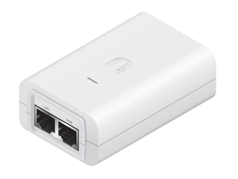 Ubiquiti - PoE Injector, 24V, 7W, GigE, White.