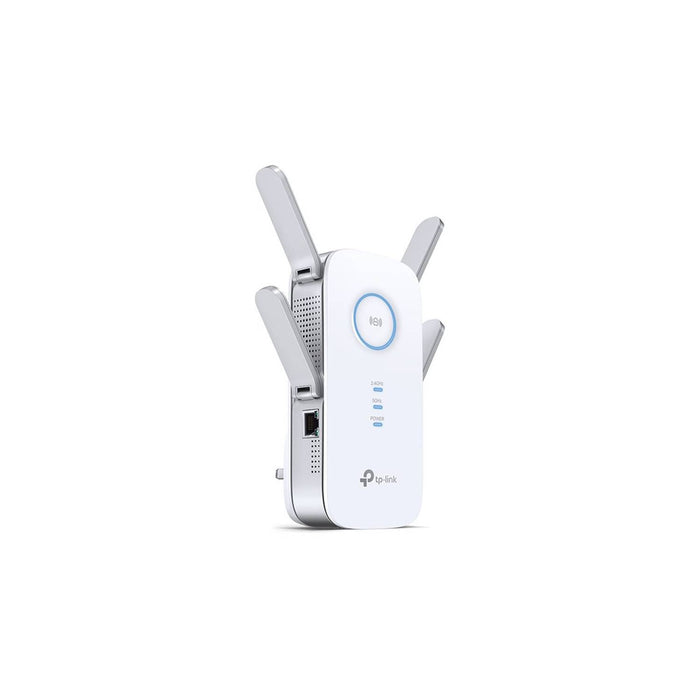 TP-LINK - WiFi AC Coverage Repeater / Extender, 2600 Mbps, dual band 2.4 GHz and 5 GHz, with 1 10/100/1000 Mbps port, 4 external antennas.