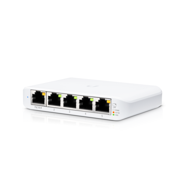 Ubiquiti UniFi Compact 5-Port Gigabit Desktop Switch, 5-pack.